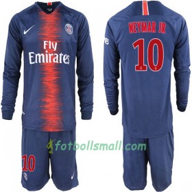 Paris Saint-Germain Fotbollströjor Neymar JR 10 Barn Hemma tröja 2018/19 Långärmad
